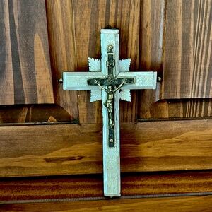 Vintage Mother of Pearl Crucifix